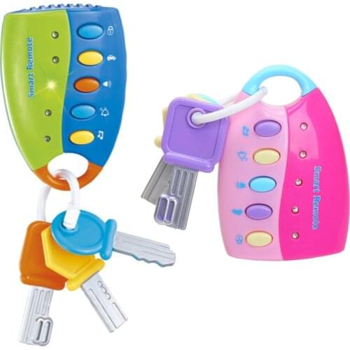 Baby Toy Musical Car Key Vocal Smart Remote Car Voices Pretend Play Educational Toys For Children Baby Music Toys