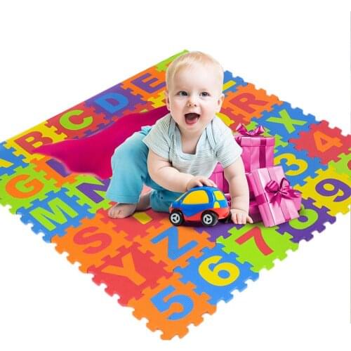 EVA Childrens Puzzle Mat Digital Letter Educational Foam Mat Cold-proof Environmentally Friendly Baby Crawling Climbing Mat