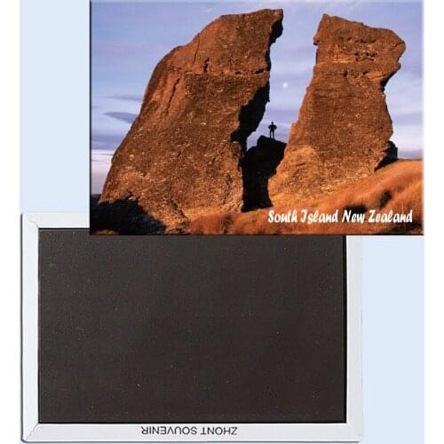 Travel Refrigerator Magnets 78*54mm,Dunstan Mountains, South Island, New Zealand Travel Rigid Fridge Magnets 25003