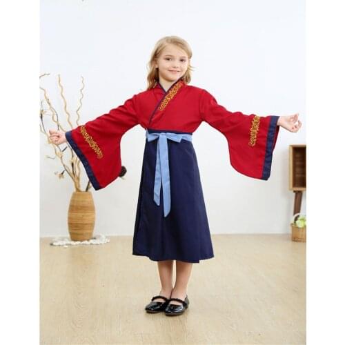 Elegant Simple Cosplay Costume Hua Mulan Comic Traditional Cultural Wear Clothing of Tang Dynasty in China