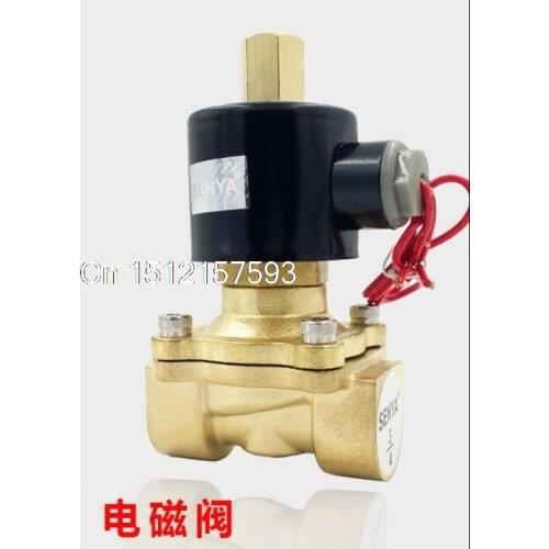 2W200-20K Normal Open Water Air Oil Solenoid Valve 3/4" BSPP Threaded 220VAC 110VAC 24VDC 12VDC