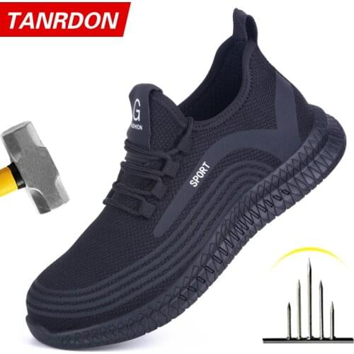 Indestructible Shoes Men Women Anti-smashing Steel Toe Safety Boots Puncture-Proof Work Sneakers Breathable Shoes Zapatos