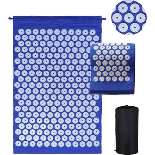 Yoga Massage Pillow Shiatsu Pad Massage Pad Body Parts Press to Promote Blood Circulation Relax Muscle Yoga Mat