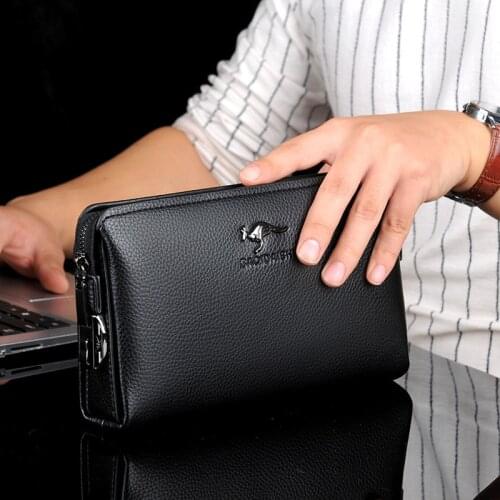 Weysfor Men Clutch Bag Large Capacity Wallets Cell Phone Passcard Pocket Card Holder High Quality Multifunction Wallet For Men