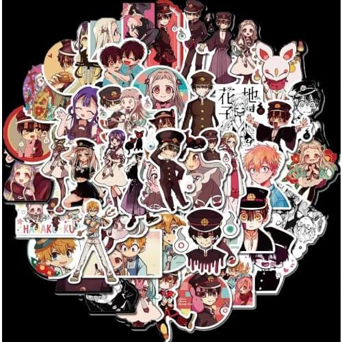 50 PCS Toilet-Bound Hanako kun Cartoon Stickers for Car Styling Bike Motorcycle Phone Laptop Travel Luggage Cool Funny JDM Decal