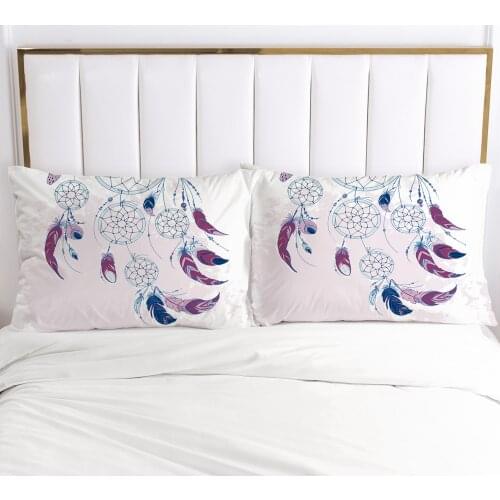 2PCS 3D Pillow Cover 65x65 50x70 Bohemian dream catcher Decoration Throw Pillow Cases Bedding PillowCase