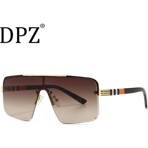 New One Piece Flat Top Toad Mirror Retro Trend Mens Sunglasses Fashion Luxury Womens UV400 Brand Sunglasses Oculos De Sol