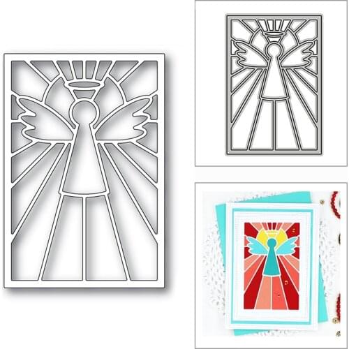 New Angel Line Rectangle Frame 2020 Metal Cutting Dies for DIY Scrapbooking and Card Making Decorative Embossing Craft No Stamp