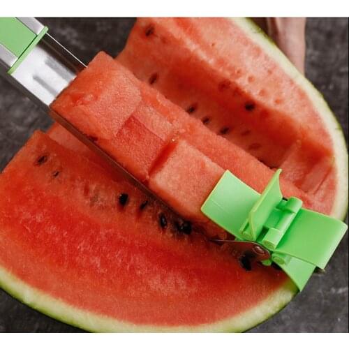 New Fruit Watermelon Melon Cantaloupe Stainless Steel Cutter Slicer Kitchen Tool