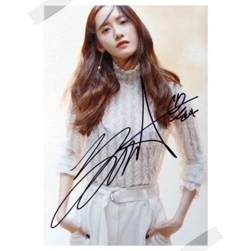 SNSD Yoona autographed signed original photo 4*6 inches collection new korean freeshipping 03.2017 01