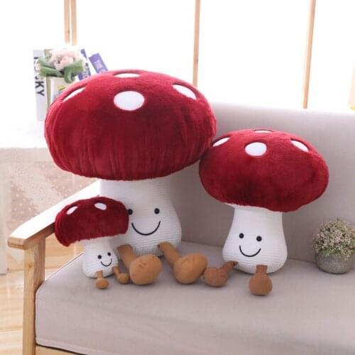 Birthday Gift 16-45cm Creative Cute Small Mushroom Plush Toy Stuffed Vegetables Mushroom Soft Plush Doll Toy Kids Child Baby Toy