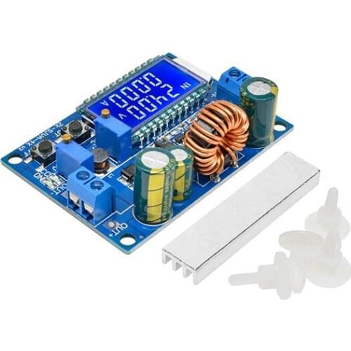 DC 5.5-30V to 0.5-30V Digital LCD Display Buck Boost Converter Adjustable Module Power Supply Step Up Down Board Small Ripple