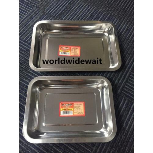 1PC Stainless Steel Rectangular Plate Tray Barbecue Deep Dish 4.8mm Thickness