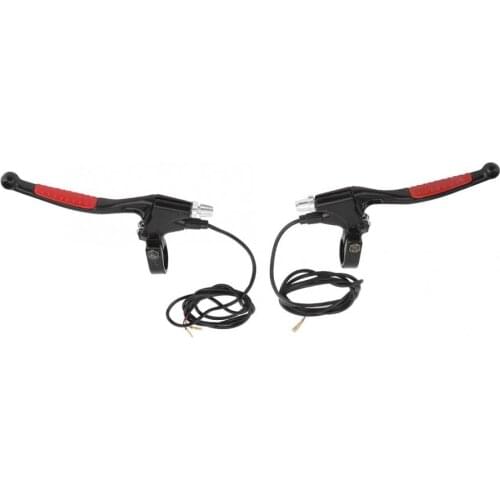 2pcs E-bike Handle Brake Lever Waterproof Aluminum Electric Bicycle Brake Lever Electric Brake Handle with 1.3M Cable