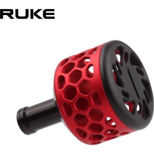 RUKE New Fishing Reel Handle Knob, Aluminum Alloy , Diameter 32mm, hollow-carved ,Fishing Reel Rocker Accessory, Free shipping
