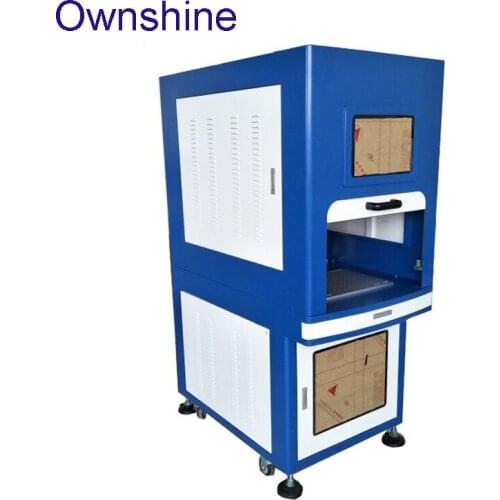 Most popular machine new closed type 100W raycus fiber laser marking machine for deep engrave on metal materials