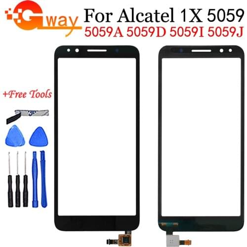 5.3" For Alcatel 1X 5059D 5059 OT505 Touch Screen Digitizer Glass Sensor Panel Lens for 5059D 5059A 5059I Replacement Parts+Tool