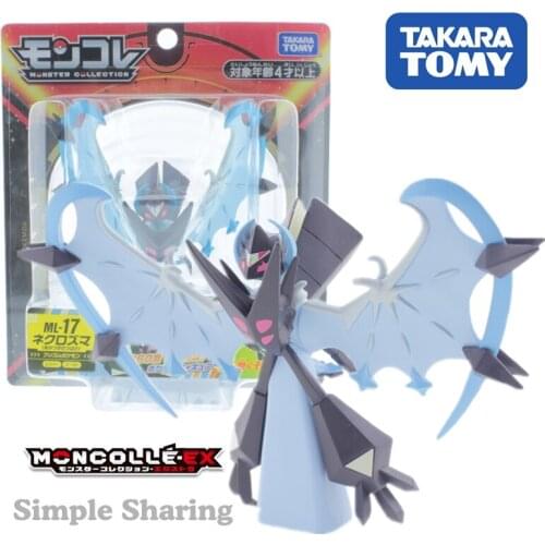 Takara Tomy Tomica Pokemon Pocket Monster Collection MonColle EX EHP_14 Necrozma Dawn Wings Resin Anime Figure Toys For Children