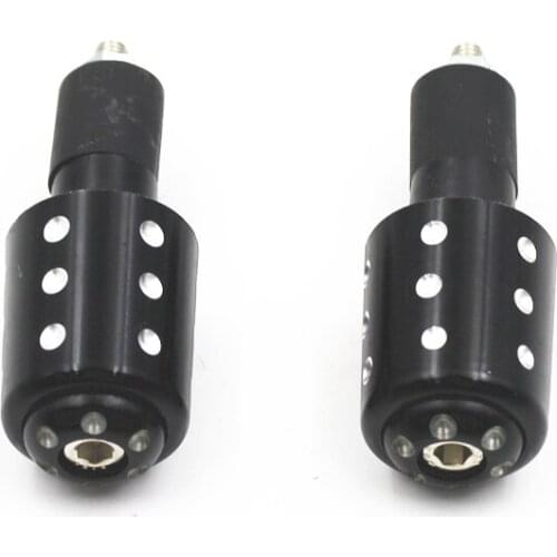 Black Motorcycle Universal 7/8'' 22mm Handle Bar End Cap Plugs Slider For Honda Yamaha Suzuki Chopper Touring Old School