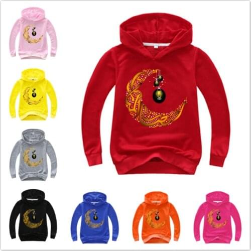 Spring Autumn Ramadan Hoodies Baby Boys Sweatshirts Children Clothes Cartoon Casual Long Sleeve T-Shrits Girls Tops Tee Costumes