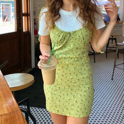 Green Casual Off Shoulder Lace Up Pencil Dress Slim Flower Print Wrap Women Dresses Bandage Summer Dress Vestidos Fashion 2021