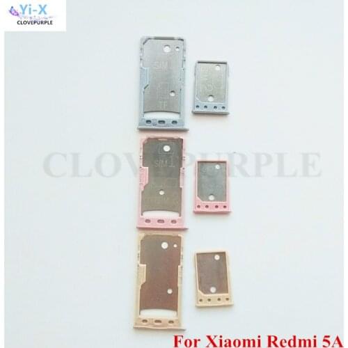 10PCS/Lot SIM Card Holder for Xiaomi Redmi 5A Big/Smaill SIM Card Tray Slot Holder Adapters for Redmi 5A