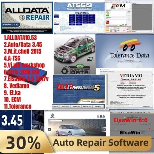 2021 Hot Sale All data+ Mit.chell+ ATSG +Vivid workshop +Atris+ elsawin + vidiamo + Et.ka + ECM + Tolerance car repair software