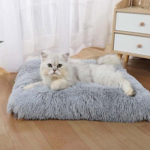 2021 trendy dog cushion plush cat cushion comfortable and warm pet cushion dog bed pet cushion dog supplies bed