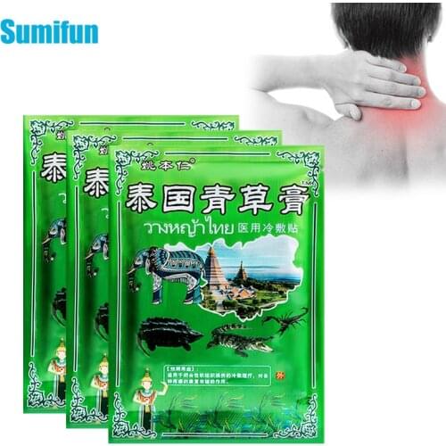24pcs Thailand Herbal Analgesic Plaster Back Neck Shoulder Joint Pain Relief Patch Lumbar Muscle Ache Sprain Arthritis Patches