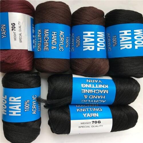 70g/ball 3 balls/lot hot sale wholesale new brazilian wool hair African hair yarn for sengalese twist braid can order Mix color