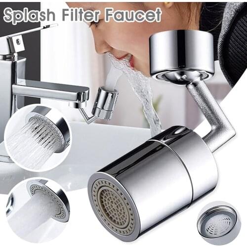 720° Swivel Sink Faucet Aerator Big Angle Dual Function Sink Faucet Aerator for Kitchen Bathroom