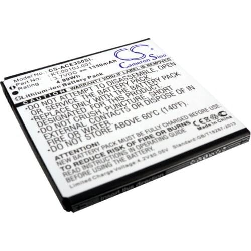 Cameron Sino 1350mah battery for ACER Liquid Gallant Duo E350 AK330 AK330S AT390 E350 Liquid C JD-201202-JLNP-C8-001