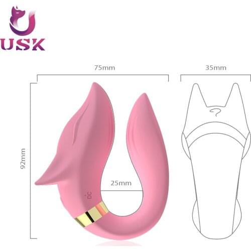 Wireless Vibrator Adult Toys For Couples USB Rechargeable Dildo G Spot U Silicone Stimulator Double Vibrators Sex Toy For Woman