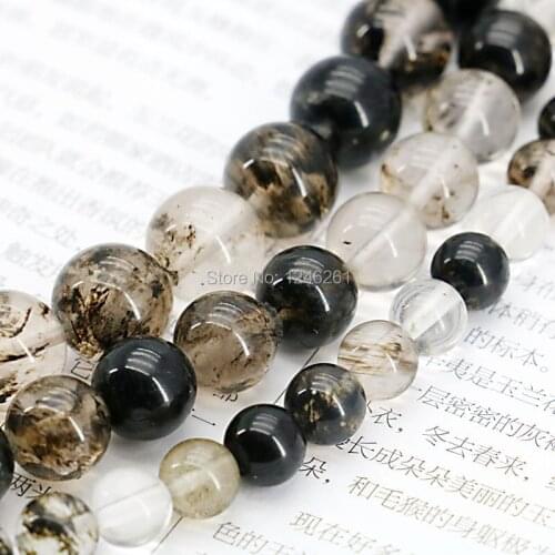 8-10-12mm Multicolor Black Watermelon Tourmaline Round Beads Accessories Crafts Loose Beads Natural Stone DIY Women Girls Gifts