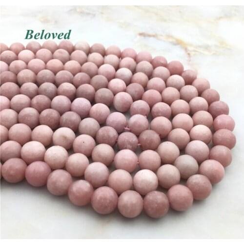 Smooth Round Pink Opal Loose Beads, Genuine Opal Quartz For Bracelet Making Jewelry DIY, BG18007