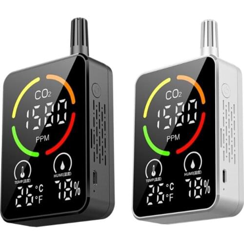 Infrared Air Tester w Intelligent Alarm System Carbon Dioxide Detector CO2 Meter