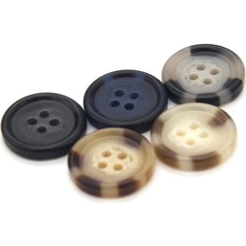 25mm Classical Resin Imitation Horn Pattern Buttons For Clothes Men Coat Sweaters Jacket Decorative Sewing Accessories Wholesale