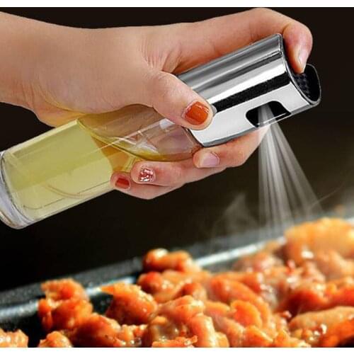 Kitchen Baking Oil Cook Oil Spray Empty Bottle Vinegar Bottle Oil Dispenser Salad BBQ Cooking Glass Oil Sprayer FP8