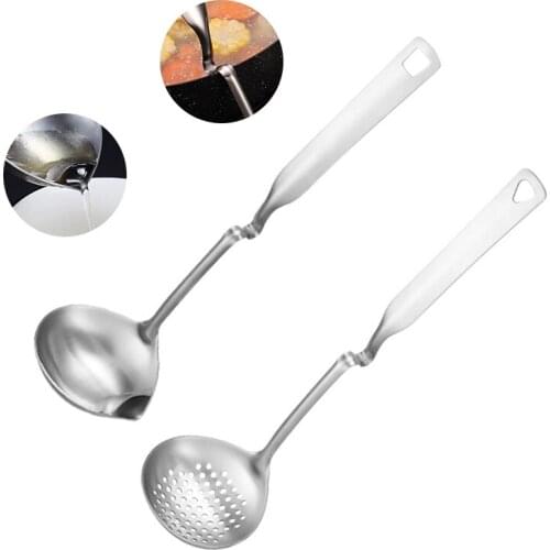 2021 HOT Oil Separator Soup Shell Kitchen Hot Pot Colander 304 Stainless Steel Wall Hanging Hook Drain Oil Filter Oil Separator