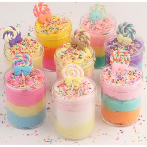 New Marshmallow Mud Clay Slime Putty Plasticine Sludge Stress Reliever Kids Toys