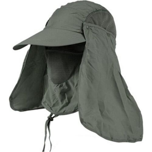 UPF 50+ Sun Hat Bucket Autumn Men Women Fishing Boonie Hat Sun UV Protection Long Large Wide Brim Mesh Hiking Outdoor Beach Cap