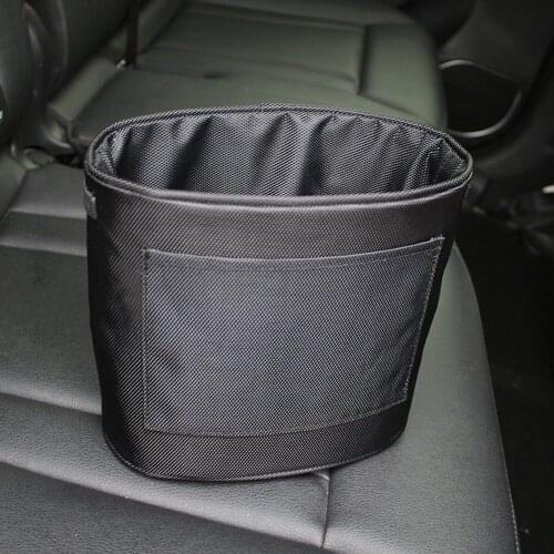 NEW Universal Environmentally cloth car trash can Oxford cloth thickening Car storage storage bag portable Velcro garbage bag