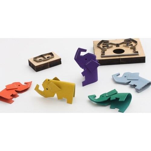 Leather Die Cutting Knife Elephant Mold Free Hand-cutting Die Cutter for Leather Car Handbag Leather Ornaments DIY Punch Die Set