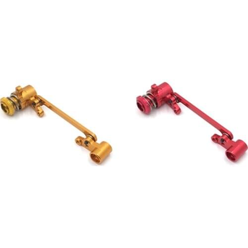 2 Set Steering Clutch Steering Servo Saver Complete For Wltoys 144001 1/14 124018 124019 RC Car Parts,Red & Yellow