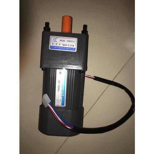 5LINES !! !VTV AC 220v Gearbox adjustable speed Reversible motor A variety of reduction ratio optional YN90-60