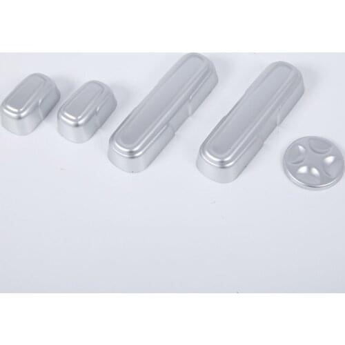 For Honda Accord 2018 5PCS ABS Chrome Car Seat Adjustment Knob Button Cover Trim Car Styling Accessories