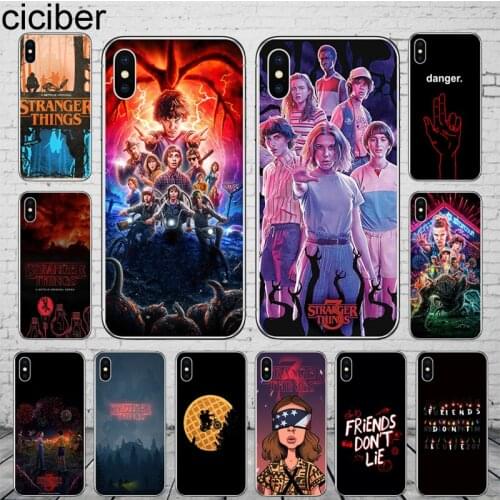 Ciciber Stranger Things Phone Cases for iPhone 11 12 Pro Max Cover For iPhone XR 8 7 6 6S Plus X XS Max 5S SE Soft TPU Shell