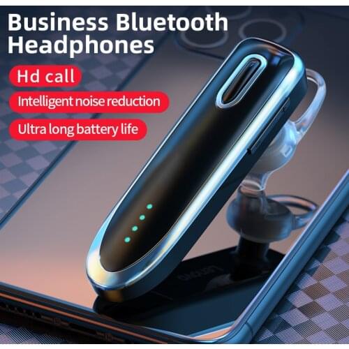 Business Bluetooth Headphones Double MIC Noise Reduction 130mAh Large Capacity Battery Waterproof Wireless Earphones