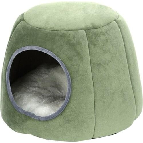 Guinea Pigs Bed Hamster Hedgehog Winter Nest Small Pet Warm Cage Cave Bed House D0AC