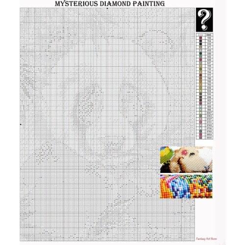 Uncharted 5d Diy Diamond Painting Mysterious Gift Unknown Mosaic Embroidery Square Full Circle Diamond Room Decoration Art